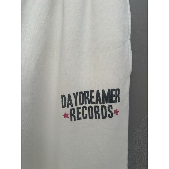 Daydreamer Records Ivory Slouchy Cotton Boyfriend Jogger Sweatpants Womens Small - Picture 4 of 11